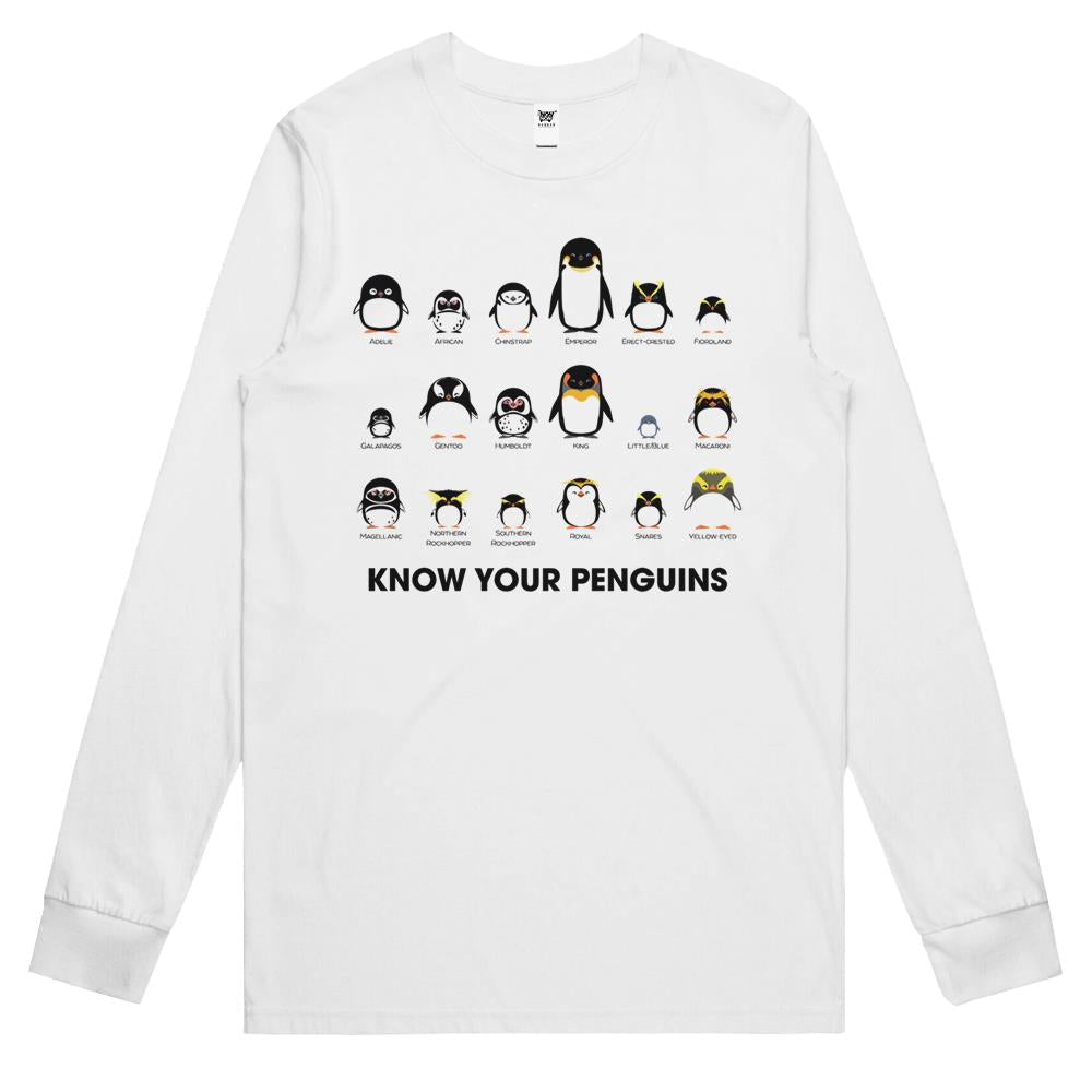 Know Your Penguins Long Sleeve T Shirts