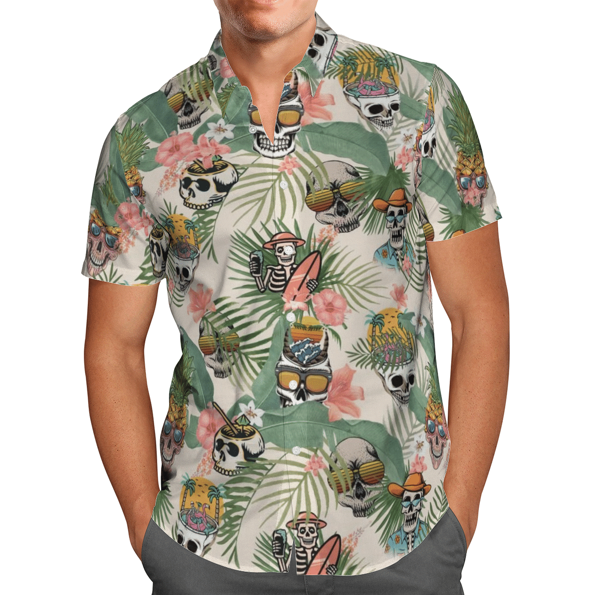 Aloha Skeleton Hawaiian Shirt