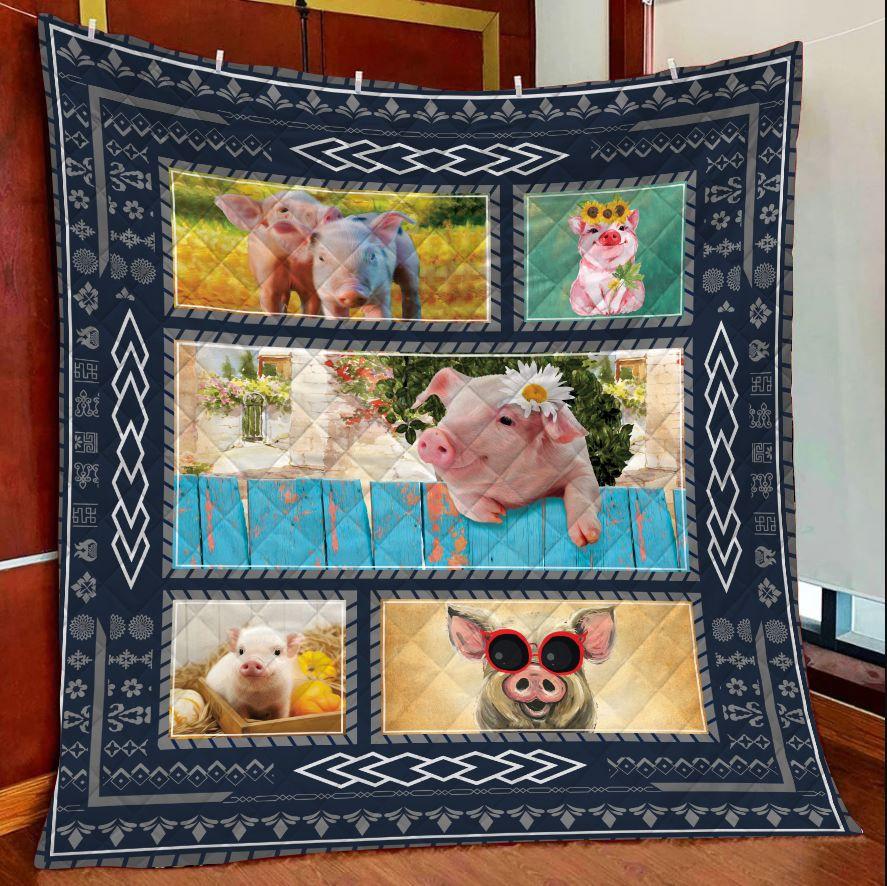 Cute Pig Flower TY0708 – Quilt Blanket