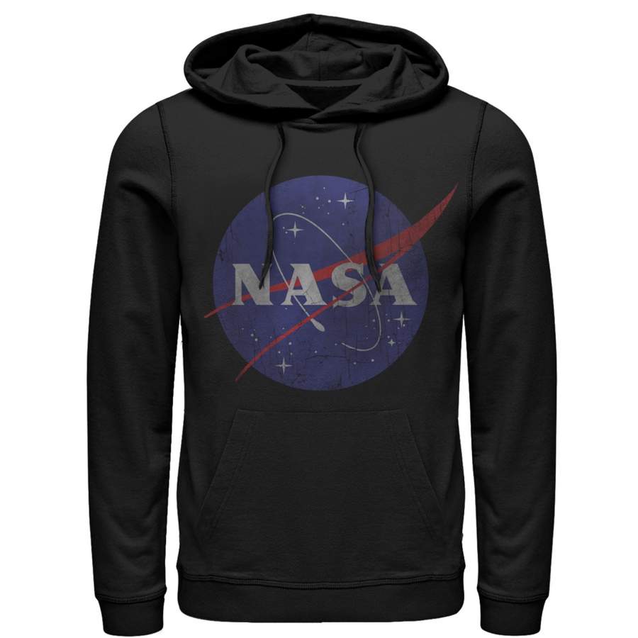 NASA Men’s Logo  Lightweight Hoodie Black