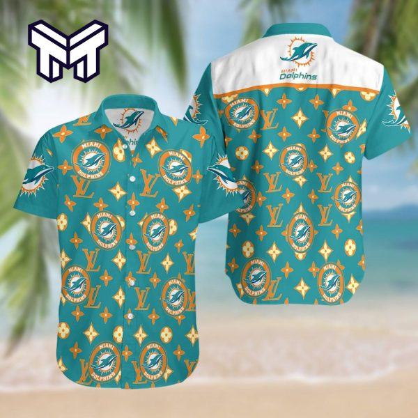 Nfl Miami Dolphins Hawaiian Symbol Louis Vuitton Hawaiian Shirt