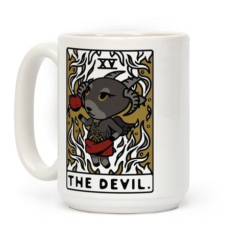 The Devil Tarot Card Animal Crossing Parody Coffee Mug