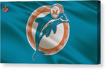 7 Miami Dolphins Uniform Joe Hamilton Canvas Print