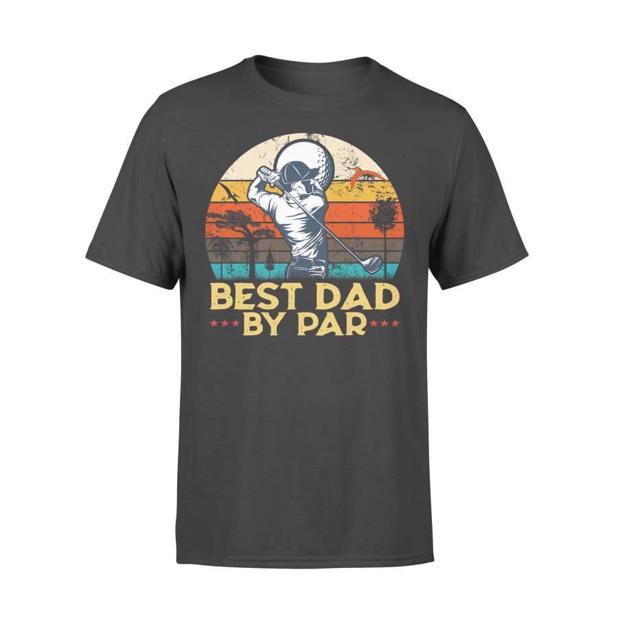 Golf Best Dad By Par Vintage T-shirt