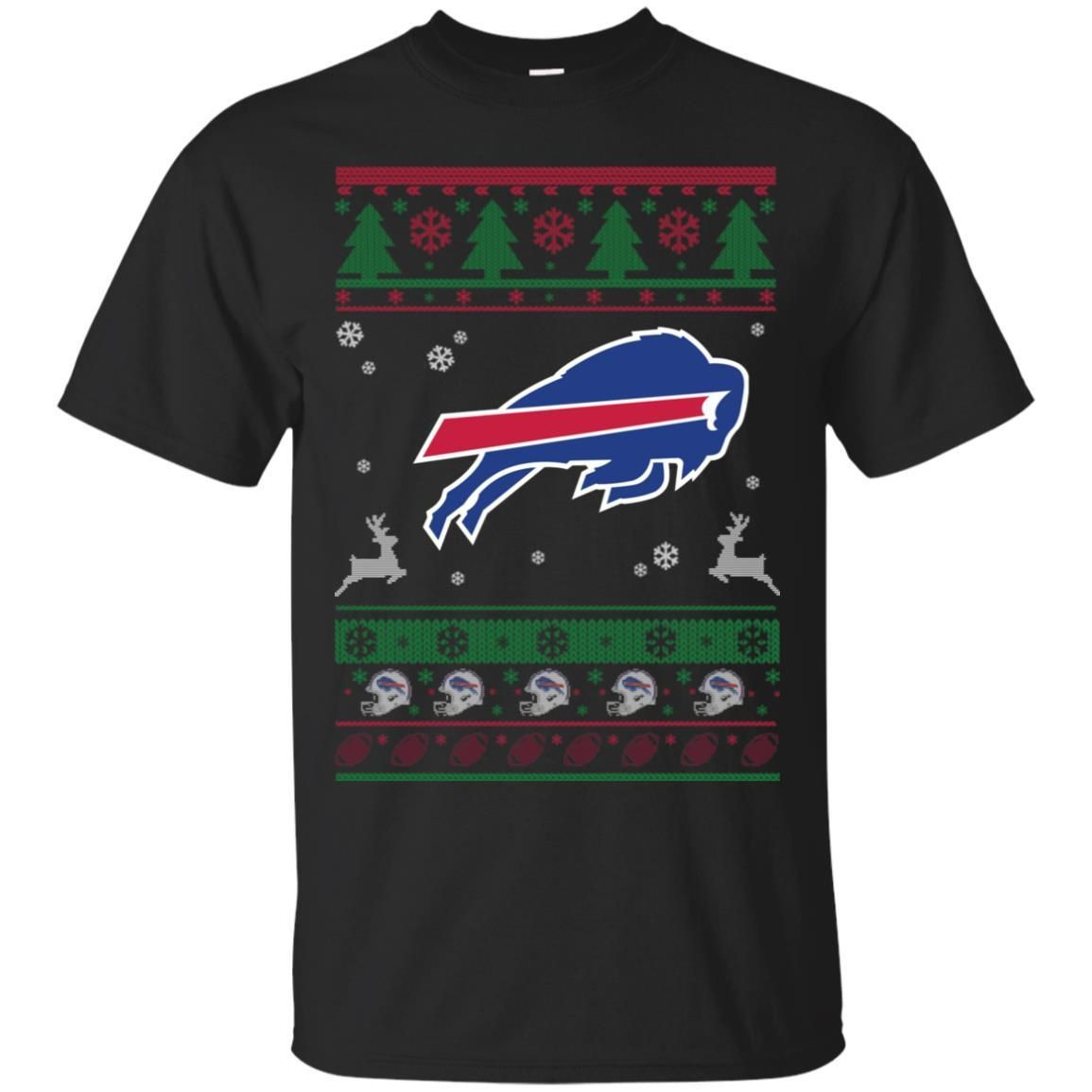 Buffalo Bills Logo Football Teams Ugly Christmas Sweater Men T-Shirt