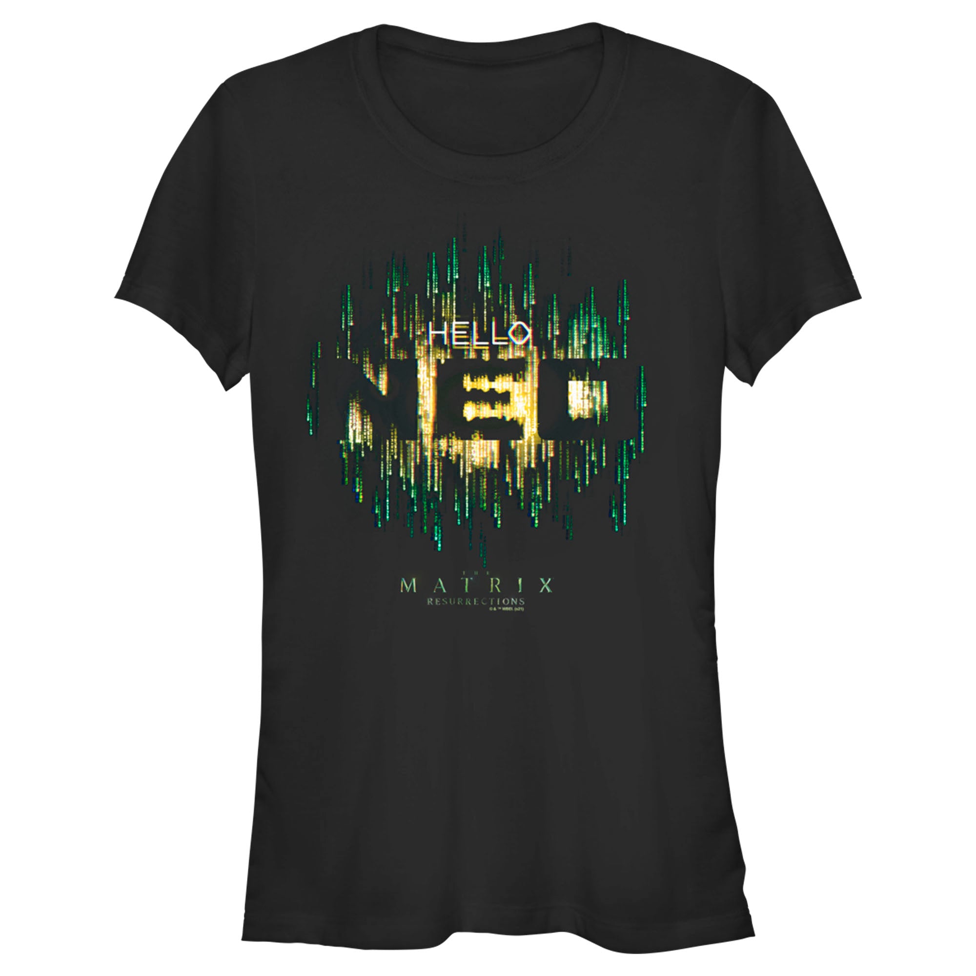 The Matrix Resurrections Junior’S Hello Neo  T-Shirt