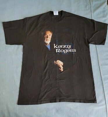 Vintage Kenny Rogers 2000 Album Country Music Promo S Black T Shirt  Euc 8747