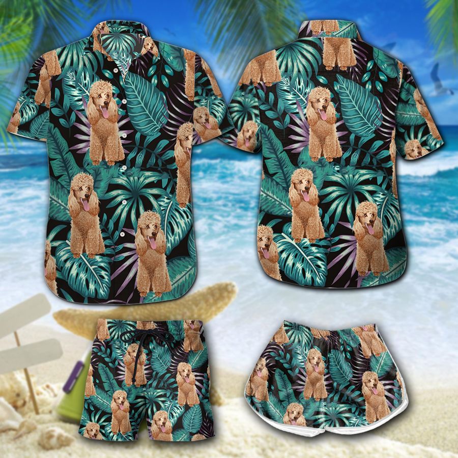 Tropical Leaves Poodle Hawaii Shirt Summer Holiday Ha36927