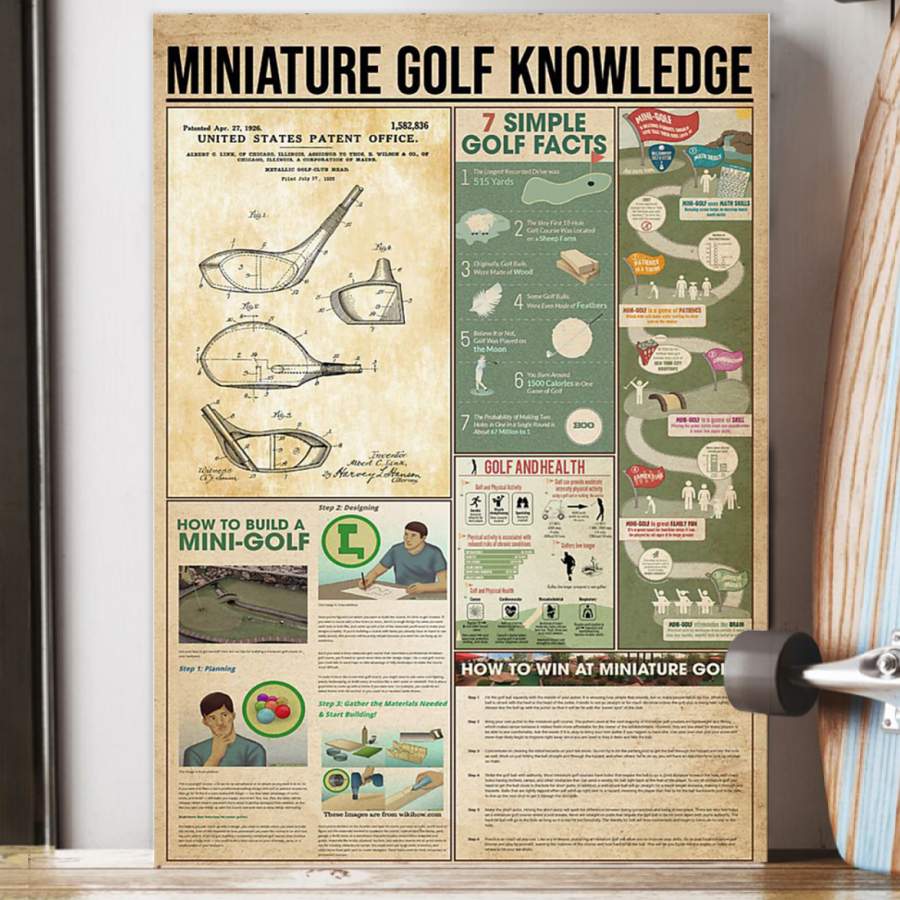 Miniature Golf Knowledge Custom Design To My Dad  Poster