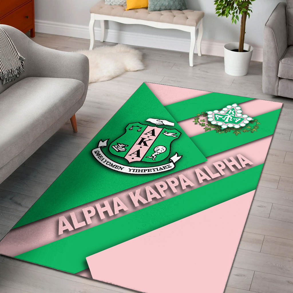 Alpha Kappa Alpha With Pearl Area Rug – Lt12