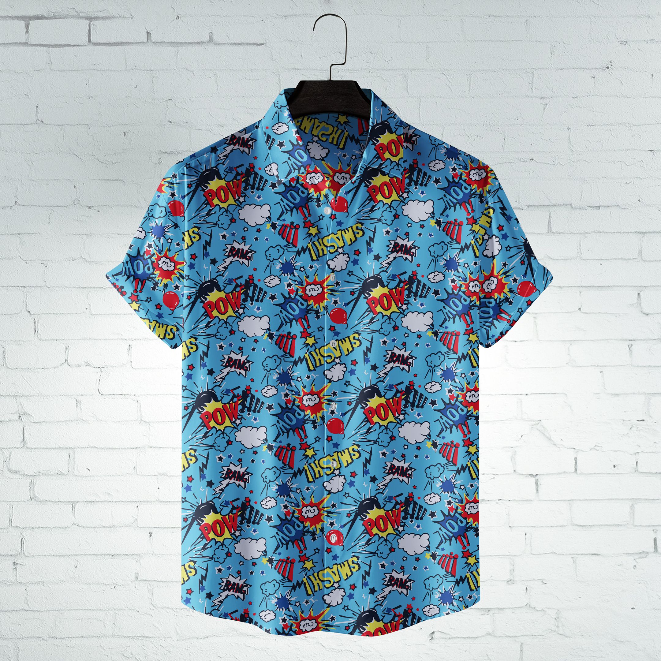 Comic Icon Printed Hawaii Shirt Ha39550