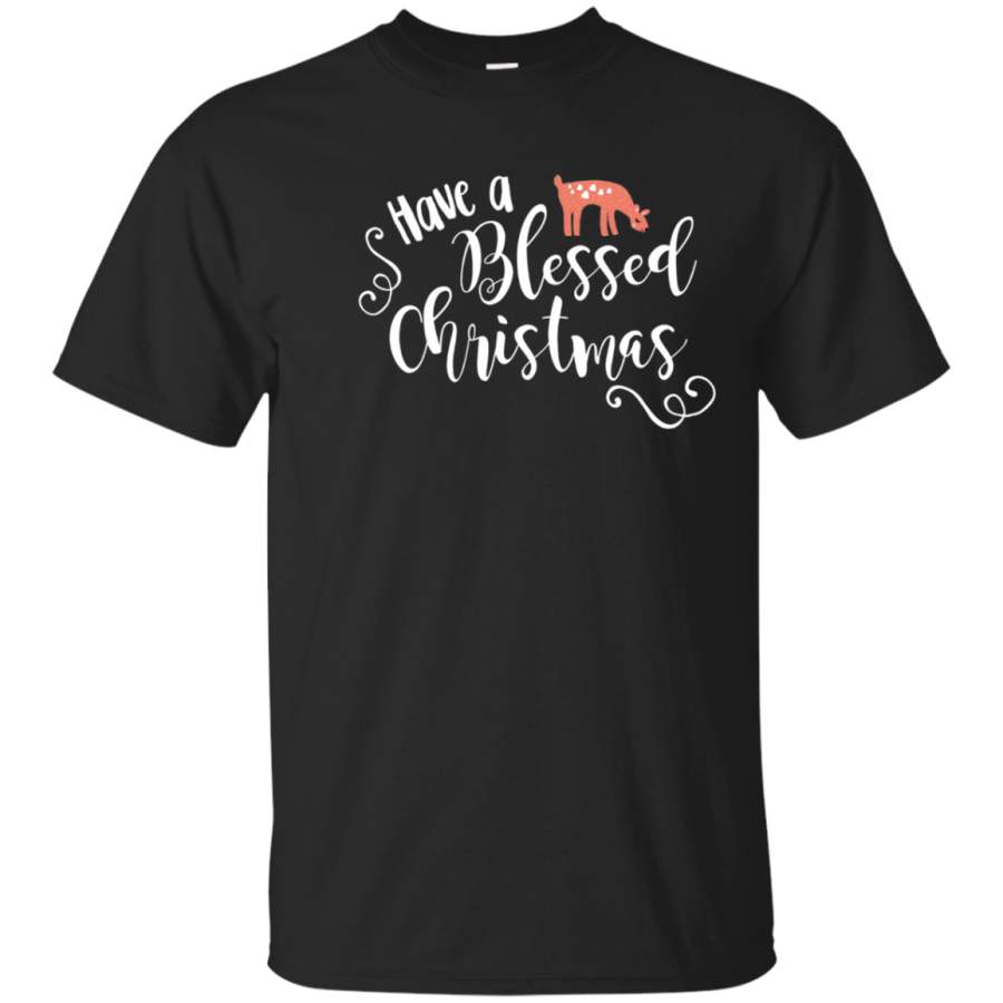 Christmas Shirt Have A Blessed Christmas Deer