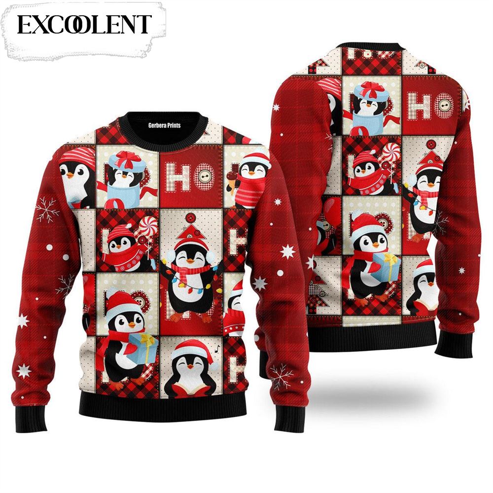 Cute Penguin Ugly Christmas Sweater For Men & Women – Christmas Outfits Gift – Christmas Graphic Sweater