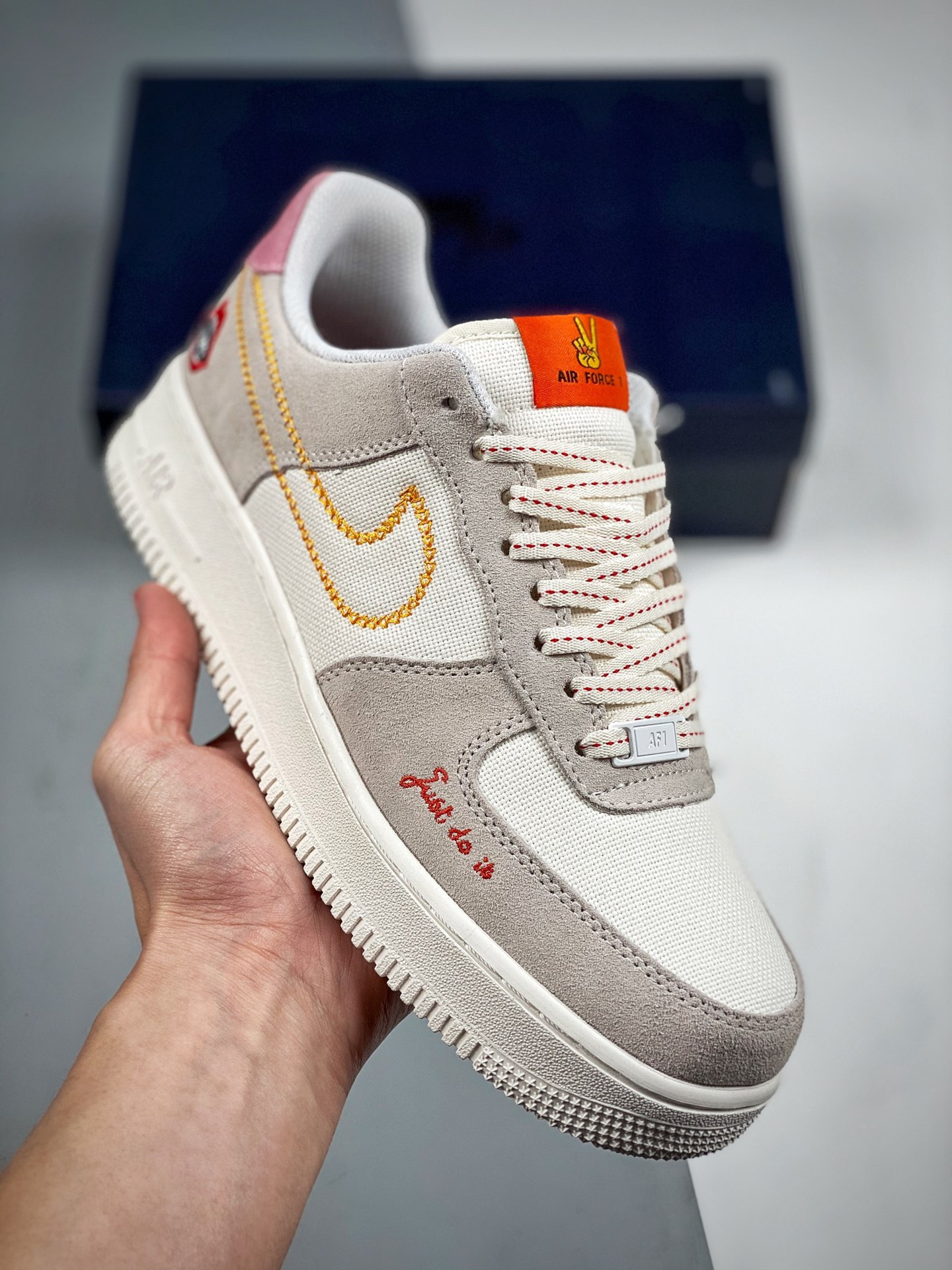 Nike Air Force 1 Low Peace White Orange 5340515