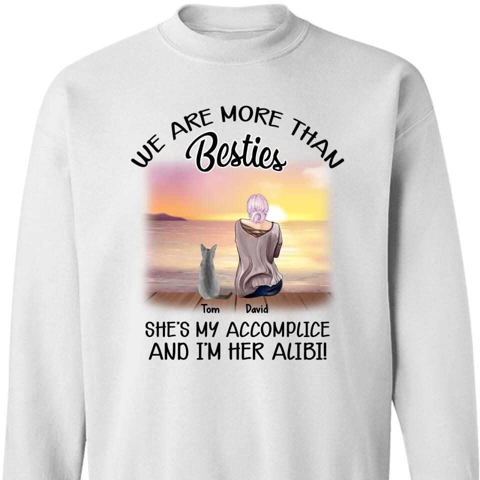 We Are More Than Besties She My Accomplice Customized Sweatshirt – Trending Personalized