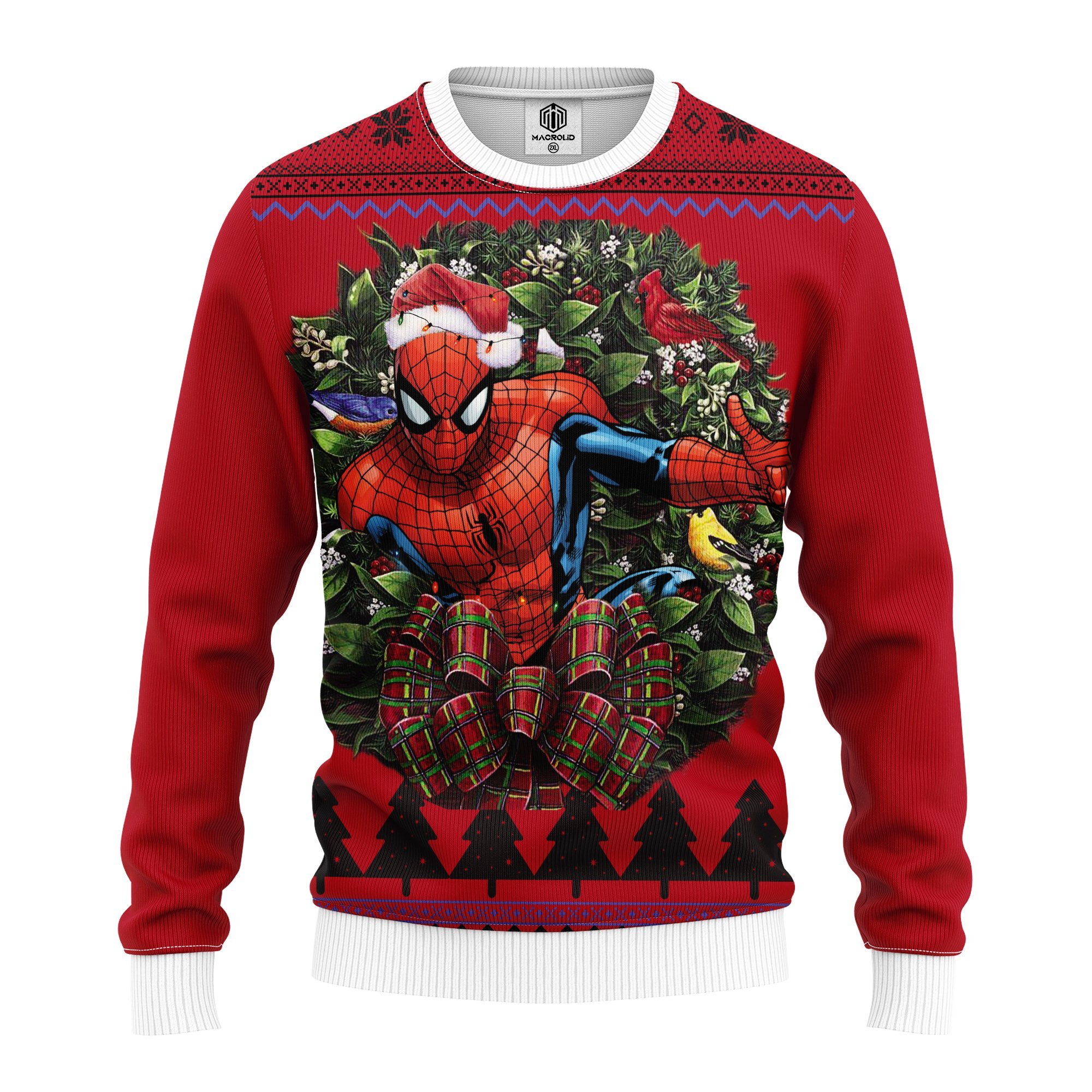 Spider Man Illustration Noel Mc Ugly Christmas Sweater – thanksgiving gift