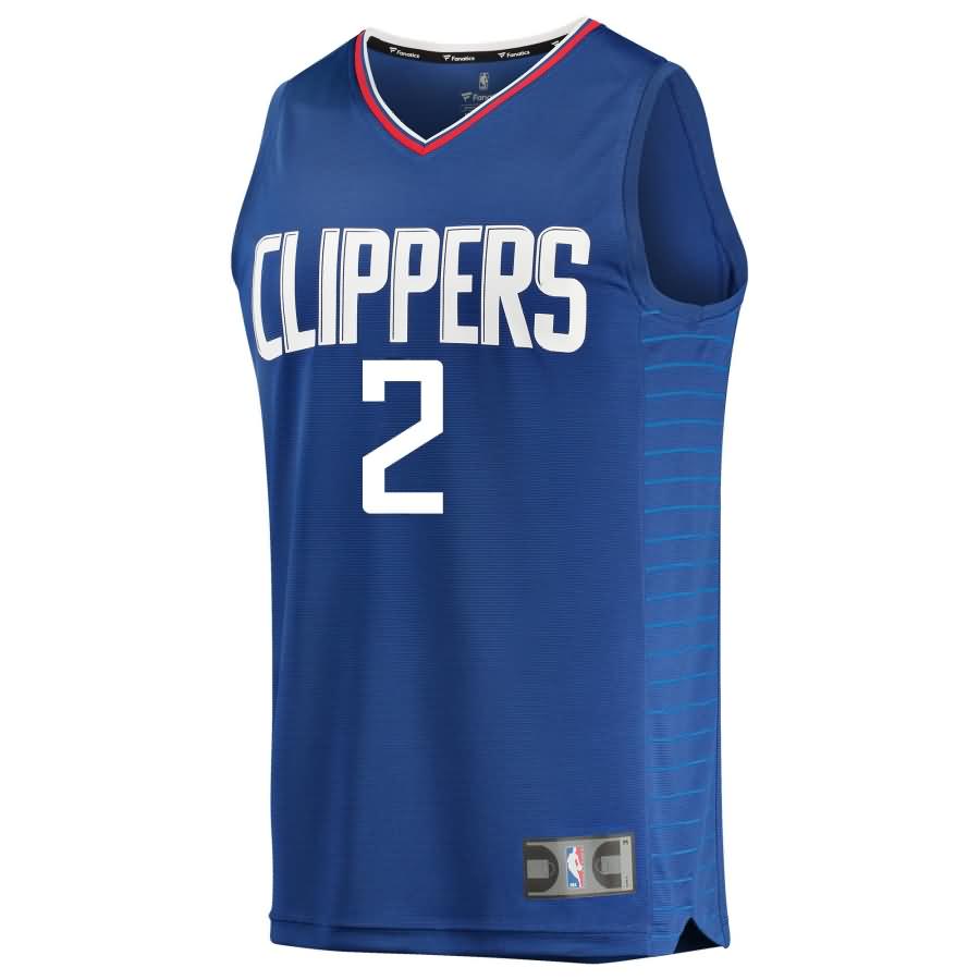 Shai Gilgeous-alexander La Clippers Fanatics Branded 2018 NBA Draft First Round Pick Fast Break Replica Jersey Blue – Icon Brandedition