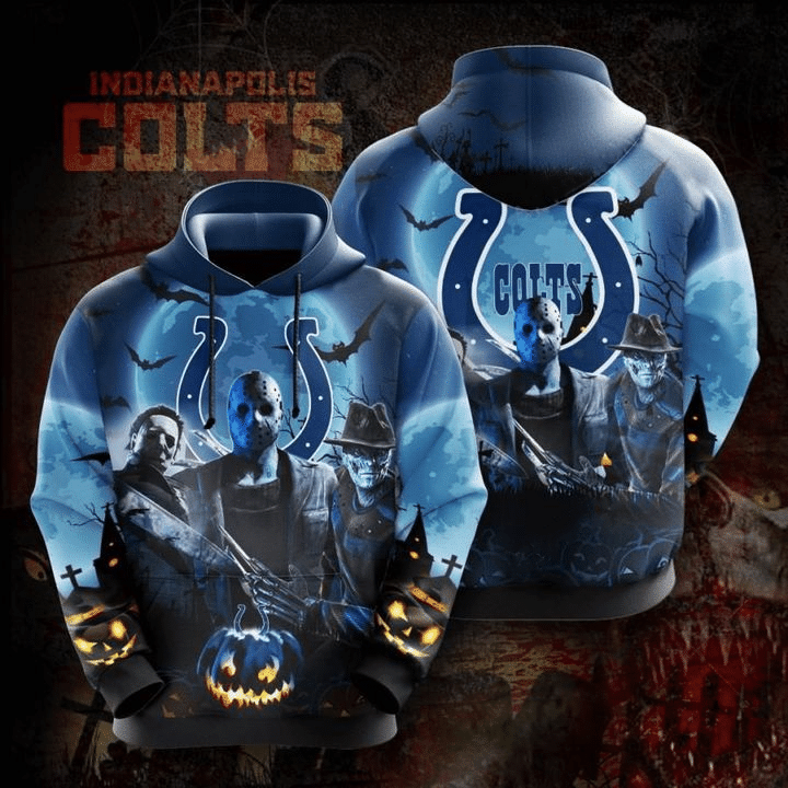 Halloween Indianapolis Colts 70 Unisex 3D Hoodie Gift For Fans