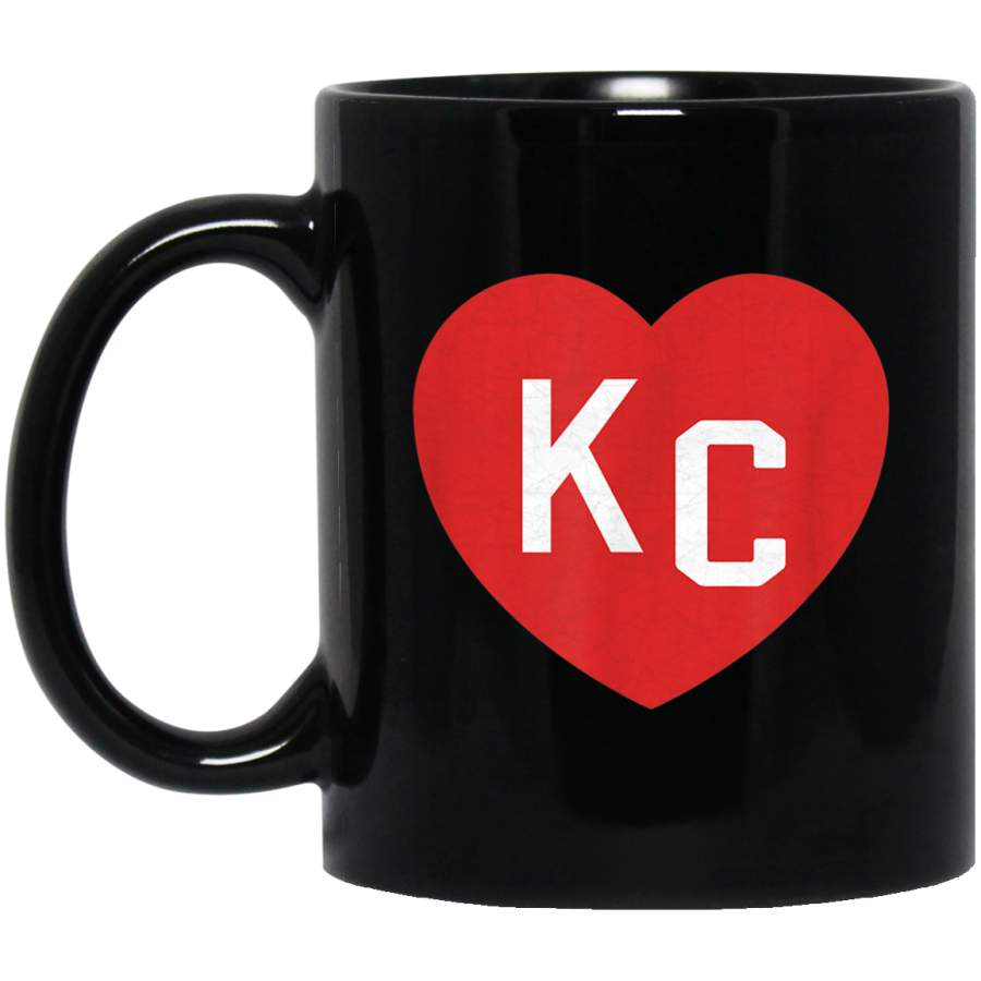 KC Red Heart Kansas City Classic Cool Kc Hearts Love Letters Mug