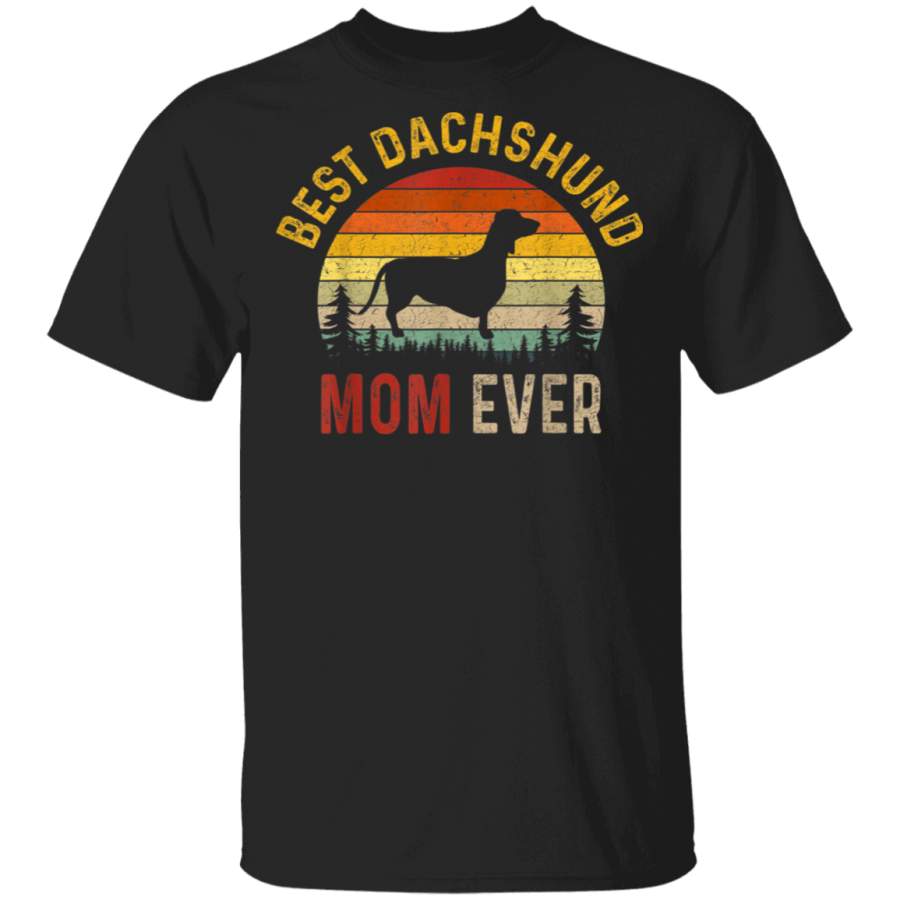 Vintage Best Dachshund Mom Ever Mothers Day TShirt