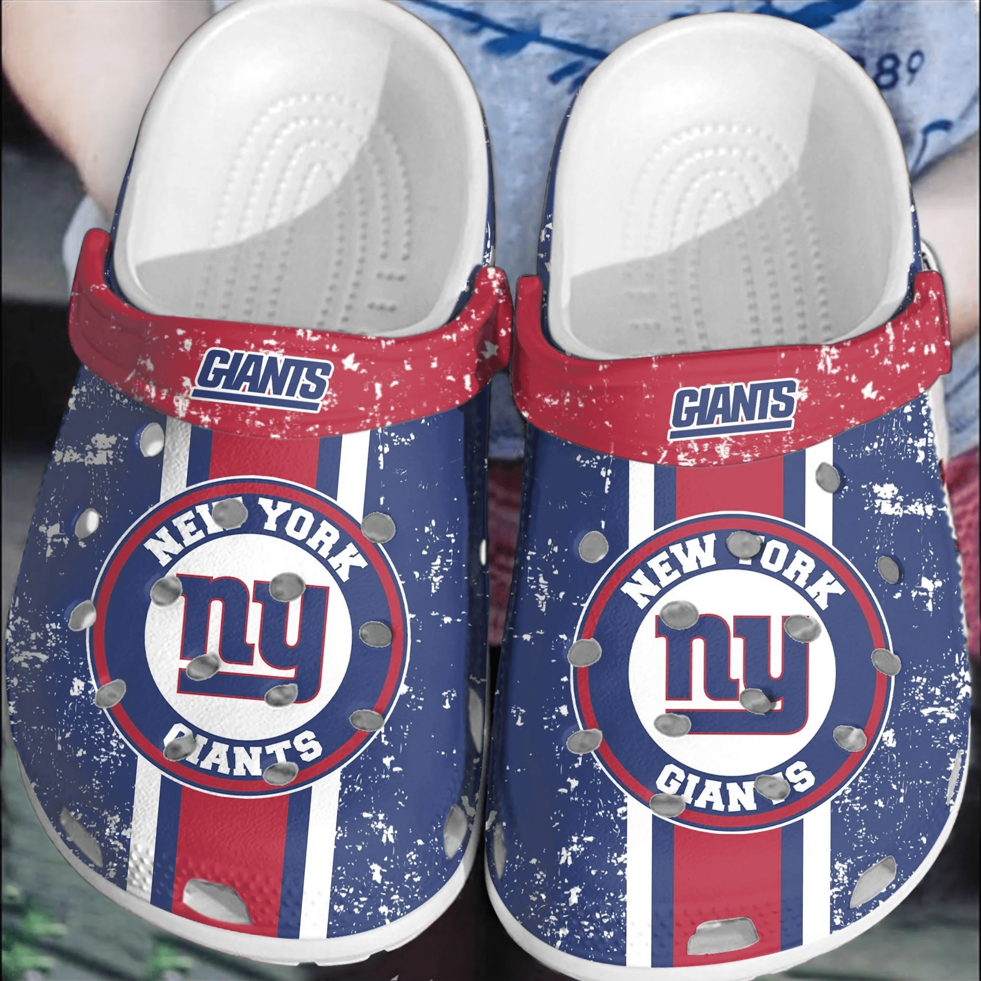 NFL New York Giants Football Crocss Shoes Crocband Clogs Comfortable For Men Women