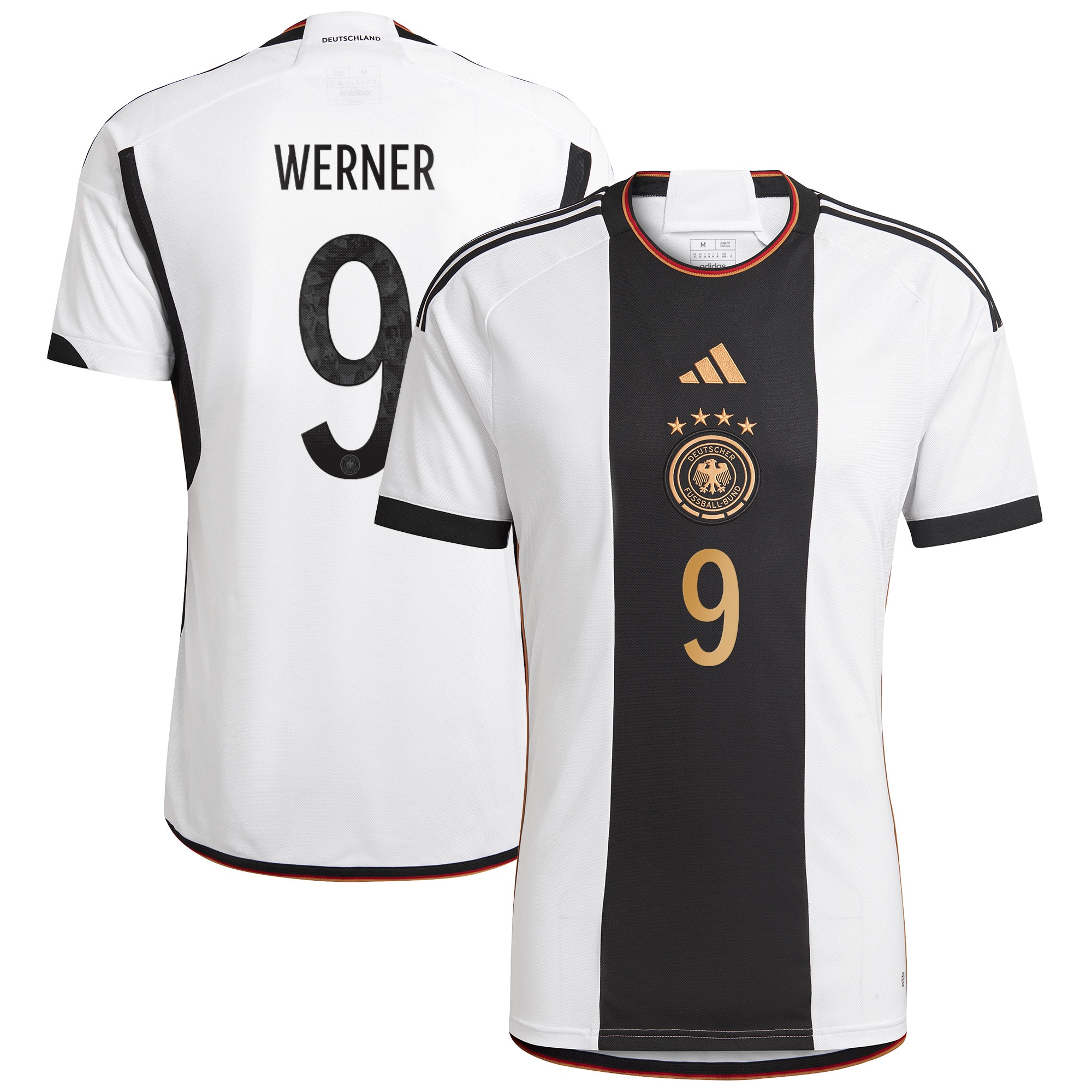 Timo Werner Germany National Team 2022/23 Home Replica Jersey – White