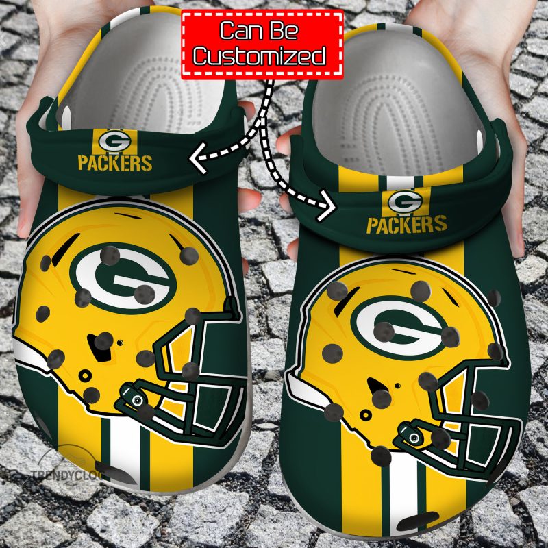 Football Personalized GPackers Helmets Clog Shoes