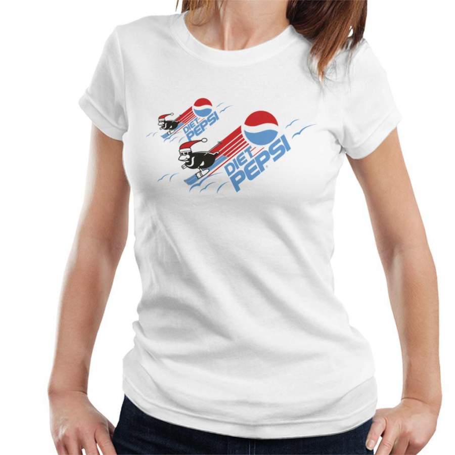 Pepsi Christmas Ski Penguins Women’s T-Shirt