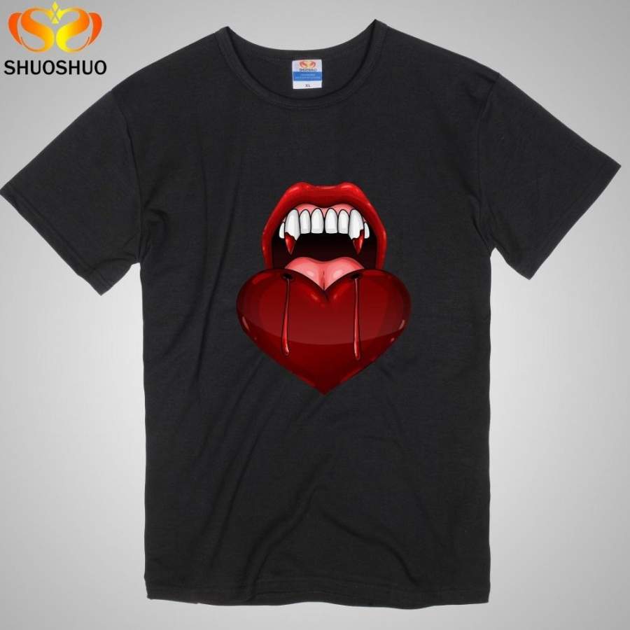 Vampire Teeth Men’S Short Sleeve T-Shirt Topic