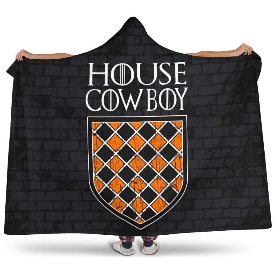 Oklahoma State Cowboys Fans Unofficial House Cowboy Hoodie Blanket Snuggie