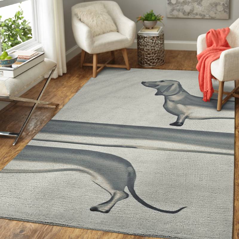 Sausage Dog by Monika Strigel – Animals Area Rug Carpet