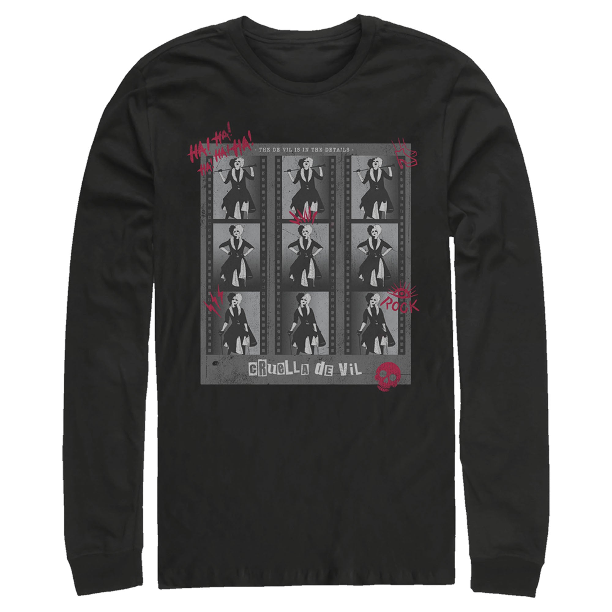 Cruella Men’S Photo Negatives  Long Sleeve Shirt