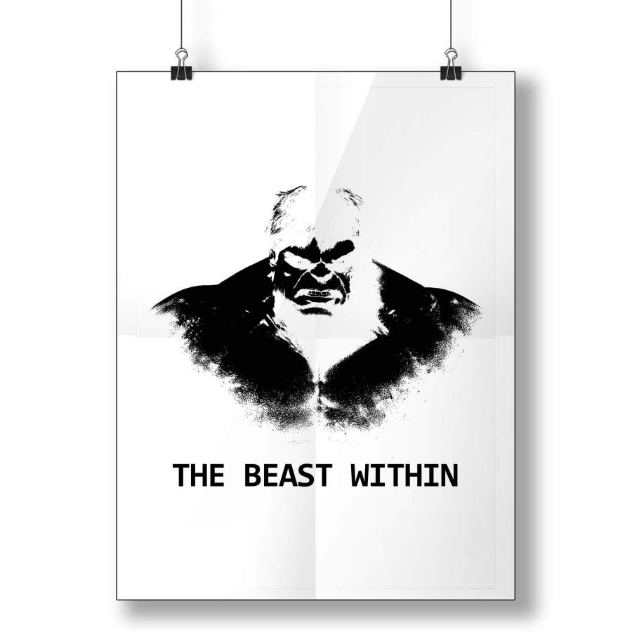 The Beast Within Hulk Poster