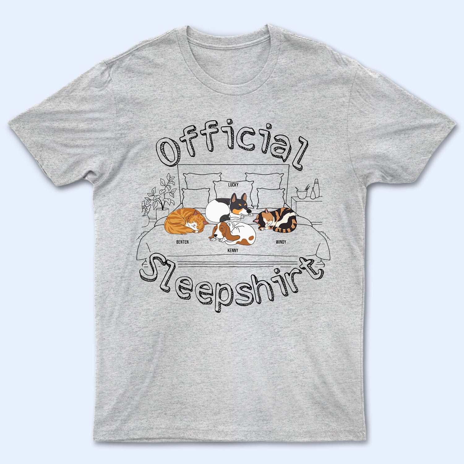 Official Sleepshirt – Gift For Dog Lovers – Personalized T Shirt