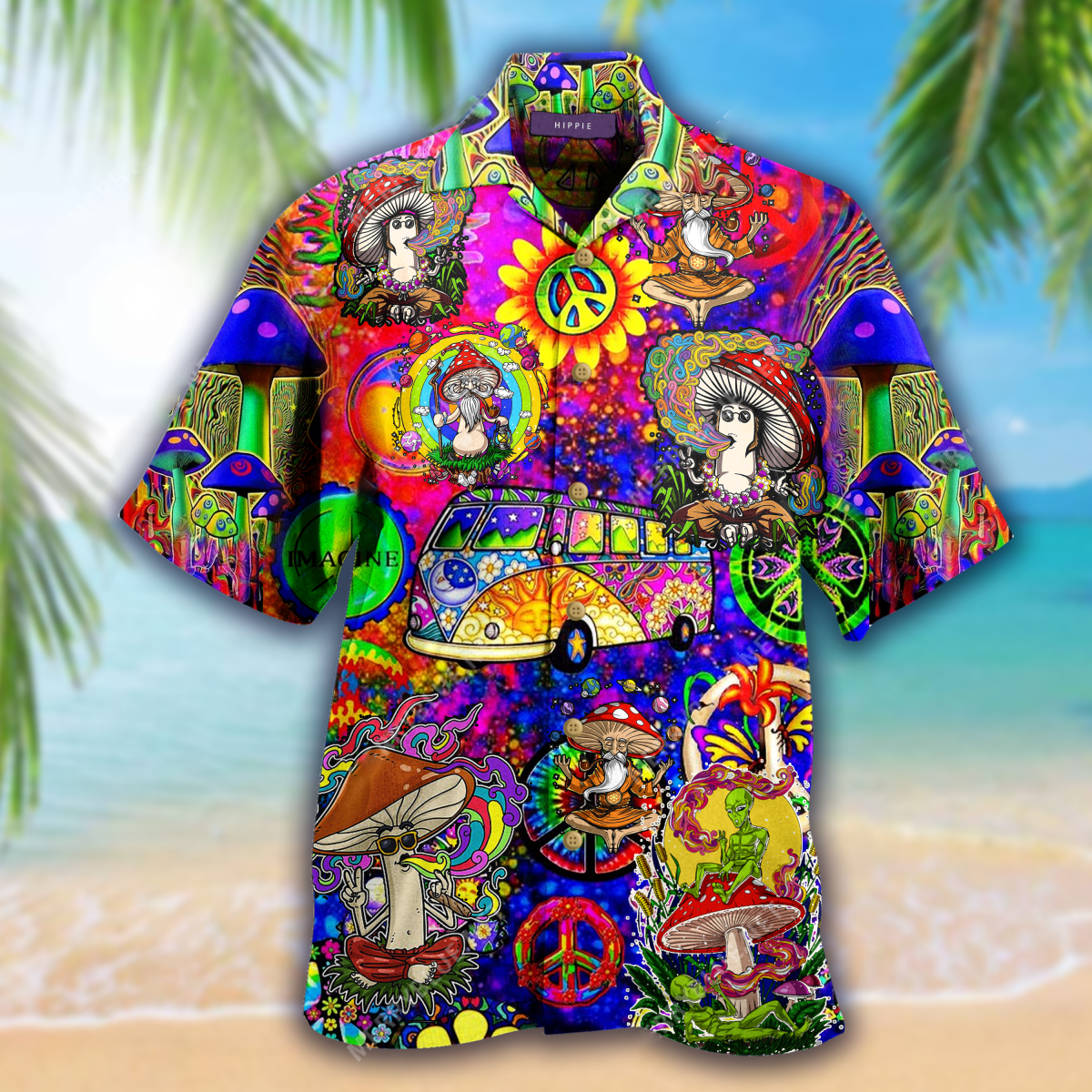 Amazing Hippe Mushroom Unisex Hawaii Shirt Ha99468