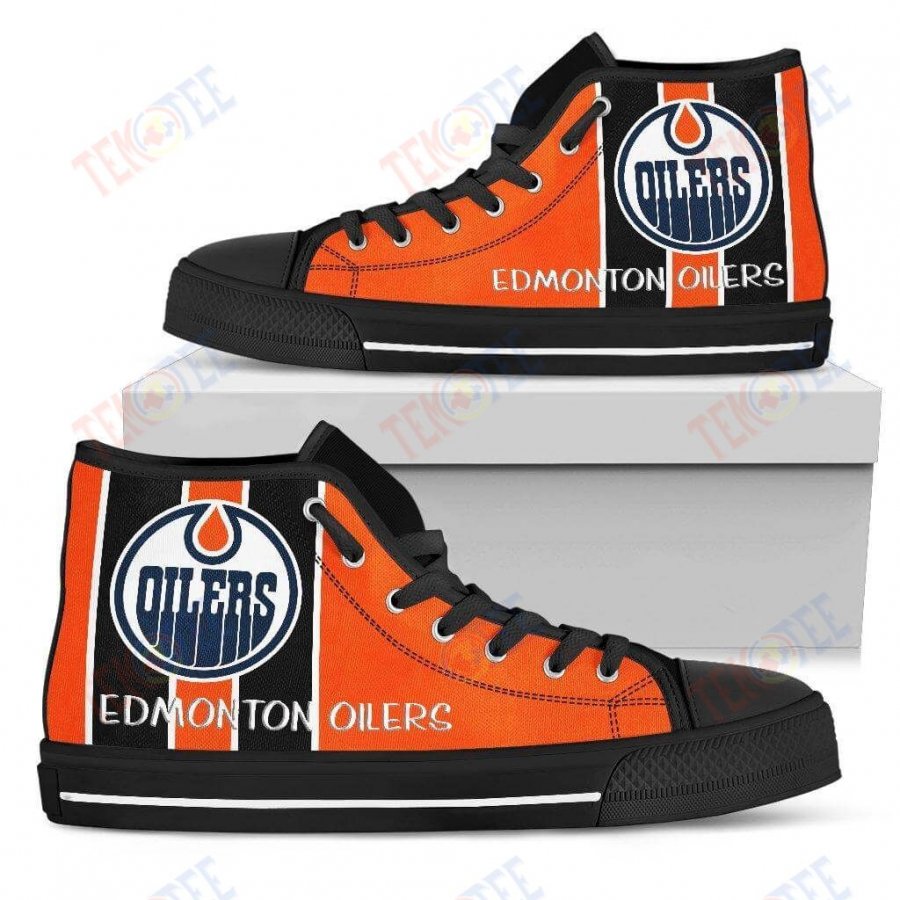 Mens Womens Edmonton Oilers High Top Shoes Steaky Trending Fashion Sporty TMT667