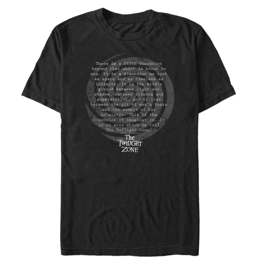 The Twilight Zone Men’s Fifth Dimension Prologue  T Shirt