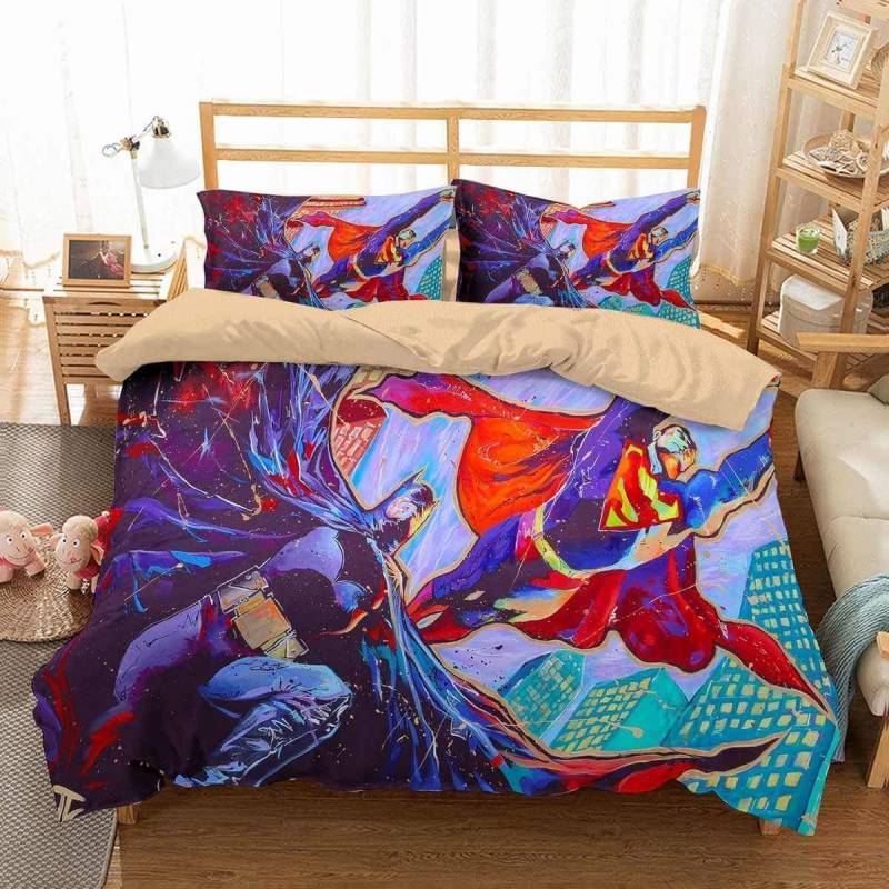 3D Customize Batman Superman Bedding Set Duvet Cover Set Bedroom Set Bedlinen