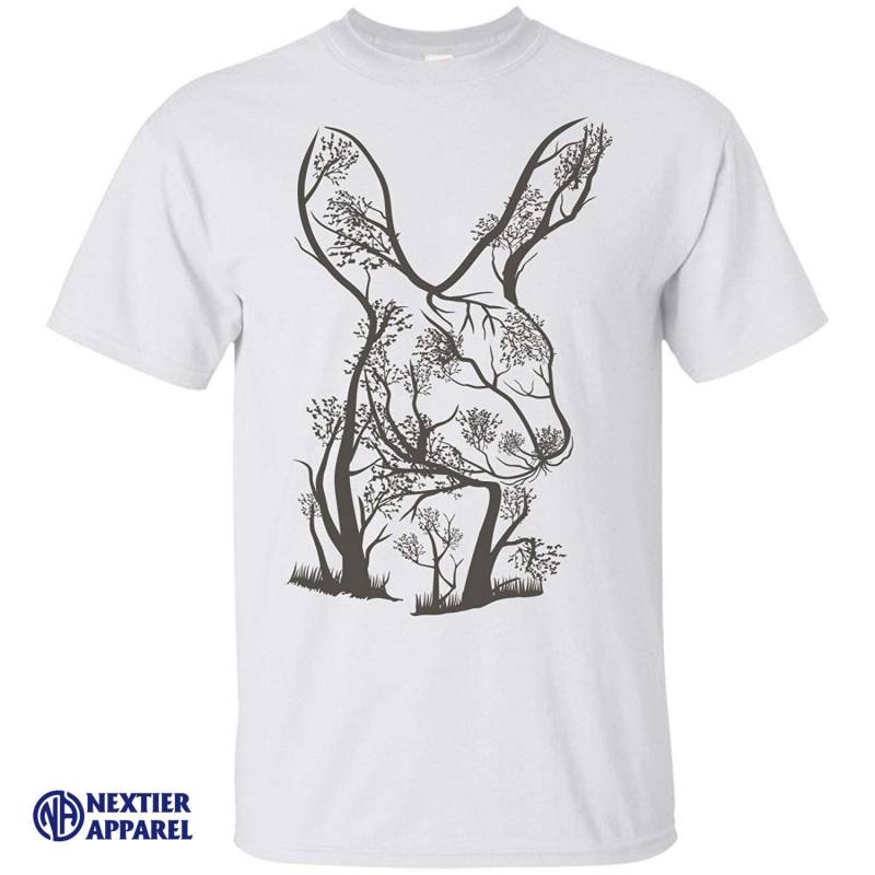 Rabbit Tree T Shirt Retro T Shirt Best Gift For Men And Women