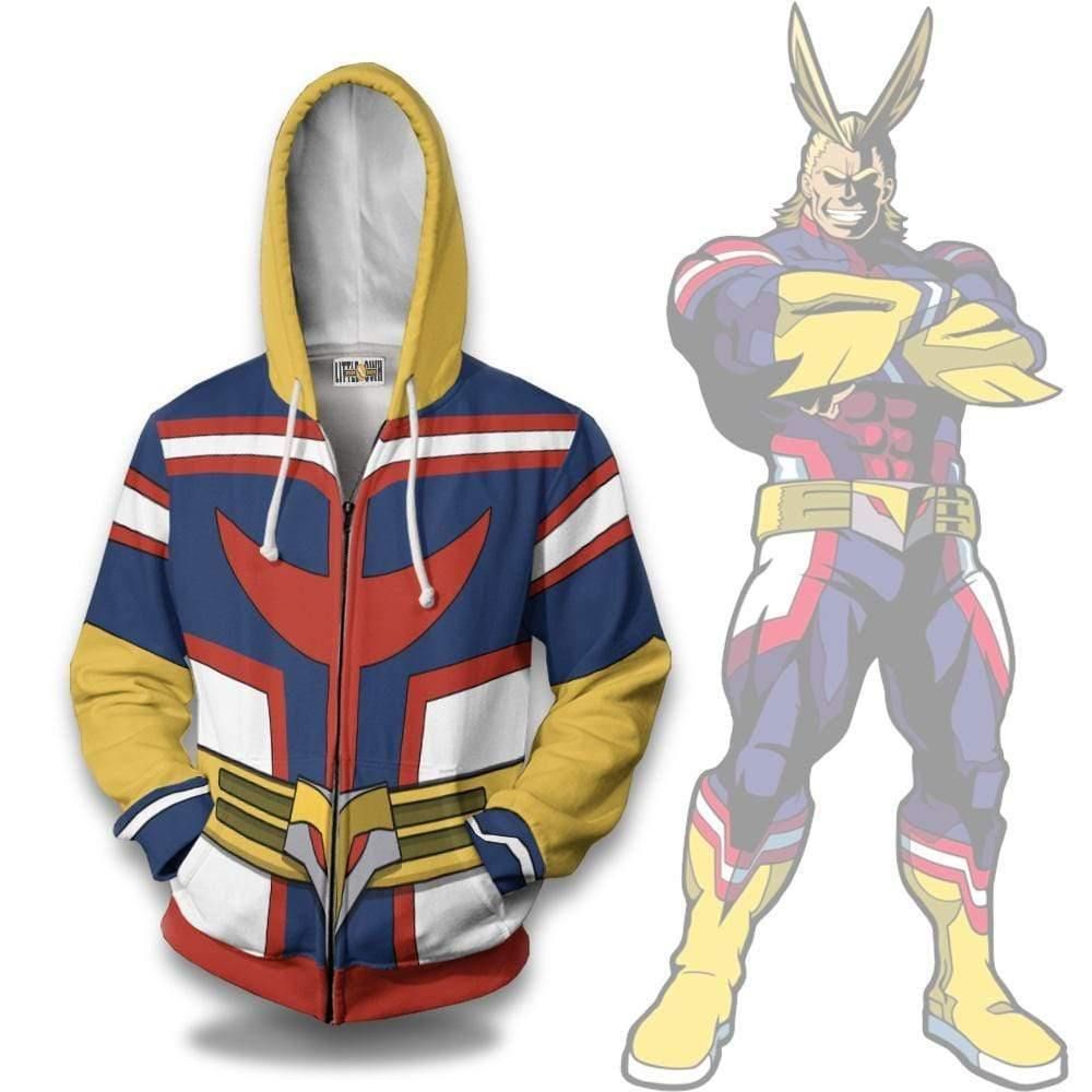 All Might Hoodie Cosplay Costume My Hero Academia Anime Unisex Casual 3D All Over Printed X My Hero Academia Collection