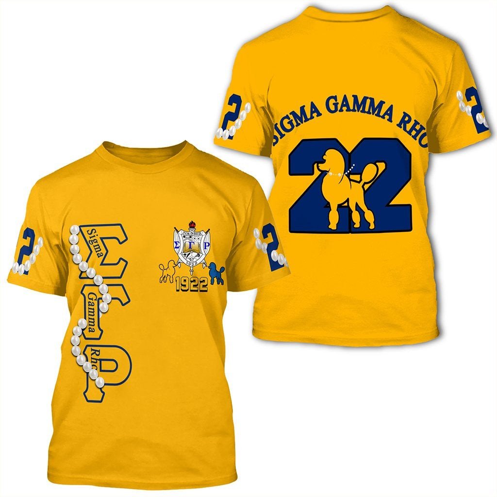 Sorority Tshirt – Sigma Gamma Rho Pearl Yellow Tshirt