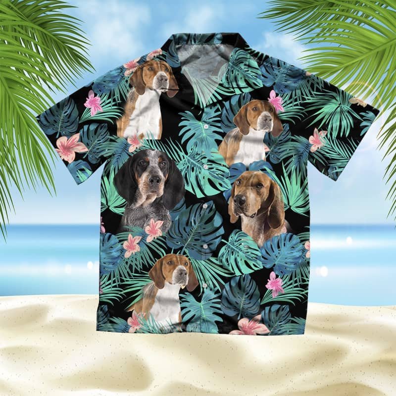 Felacia American English Coonhound Summer Leaves Hawaii Shirt Ha89954