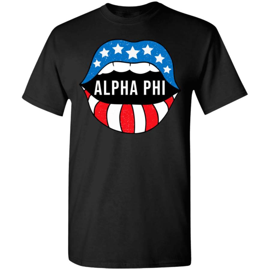 Alpha PHi Sorority Lips Retro Vintage Shirt