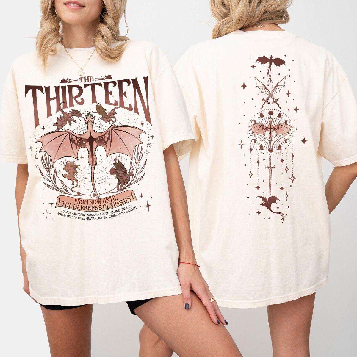 The Thirteen Throne Of Glass Shirt, We Are The Thirteen Shirt, From Now Until The Darkness Claims Us, Unisex Short Sleeve Tee