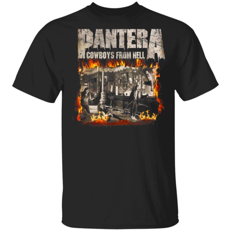 Pantera Official Cowboys From Hell Cover Fire TShirt