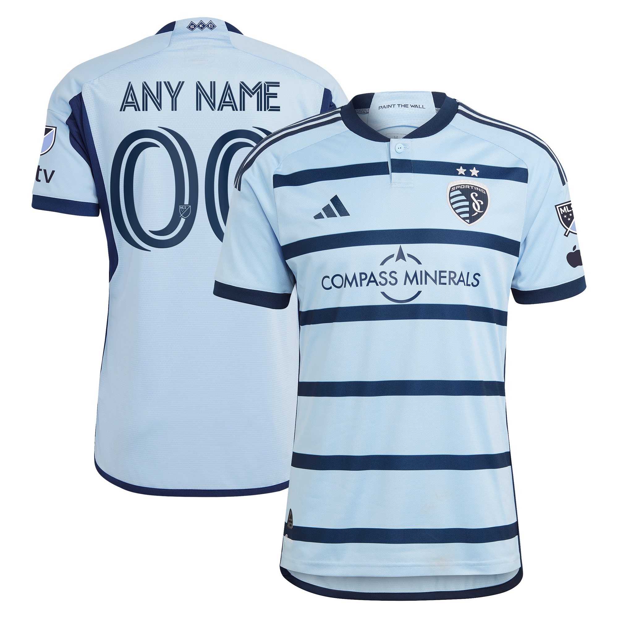 Sporting Kansas City 2023 Hoops 4.0 Authentic Custom Jersey – Light Blue