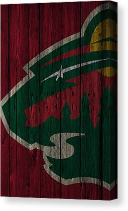 Minnesota Wild Wood Fence Joe Hamilton Canvas Print