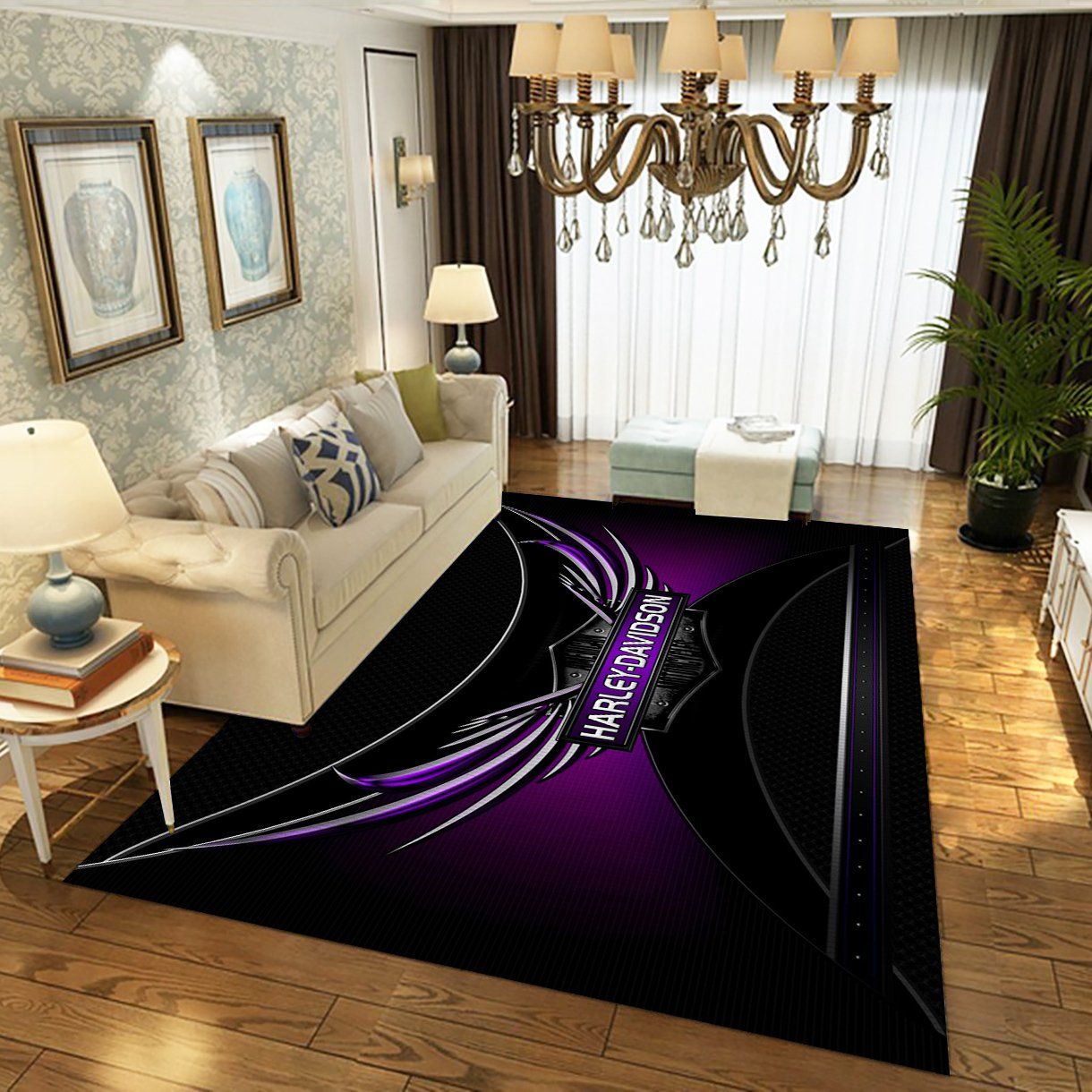 Harley Davidson Ver5 Fashion Brand Rug Living Room And Bed Room Rug  Floor Home Decor