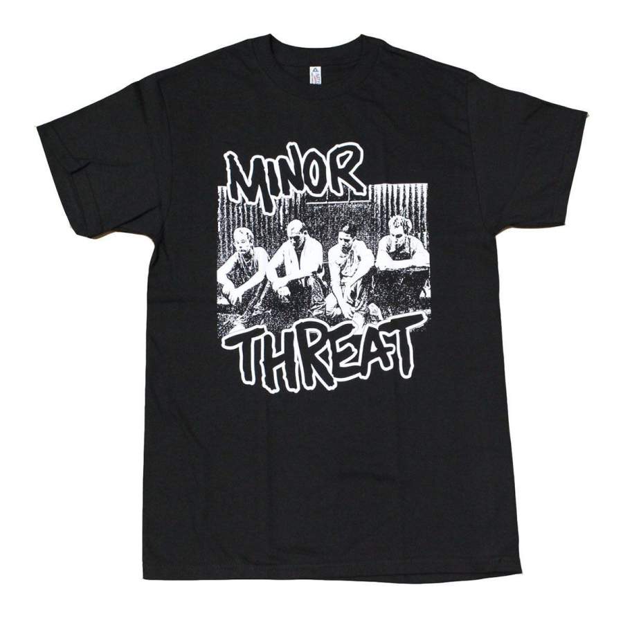 MINOR THREAT Punk Rock Band Black T-Shirt