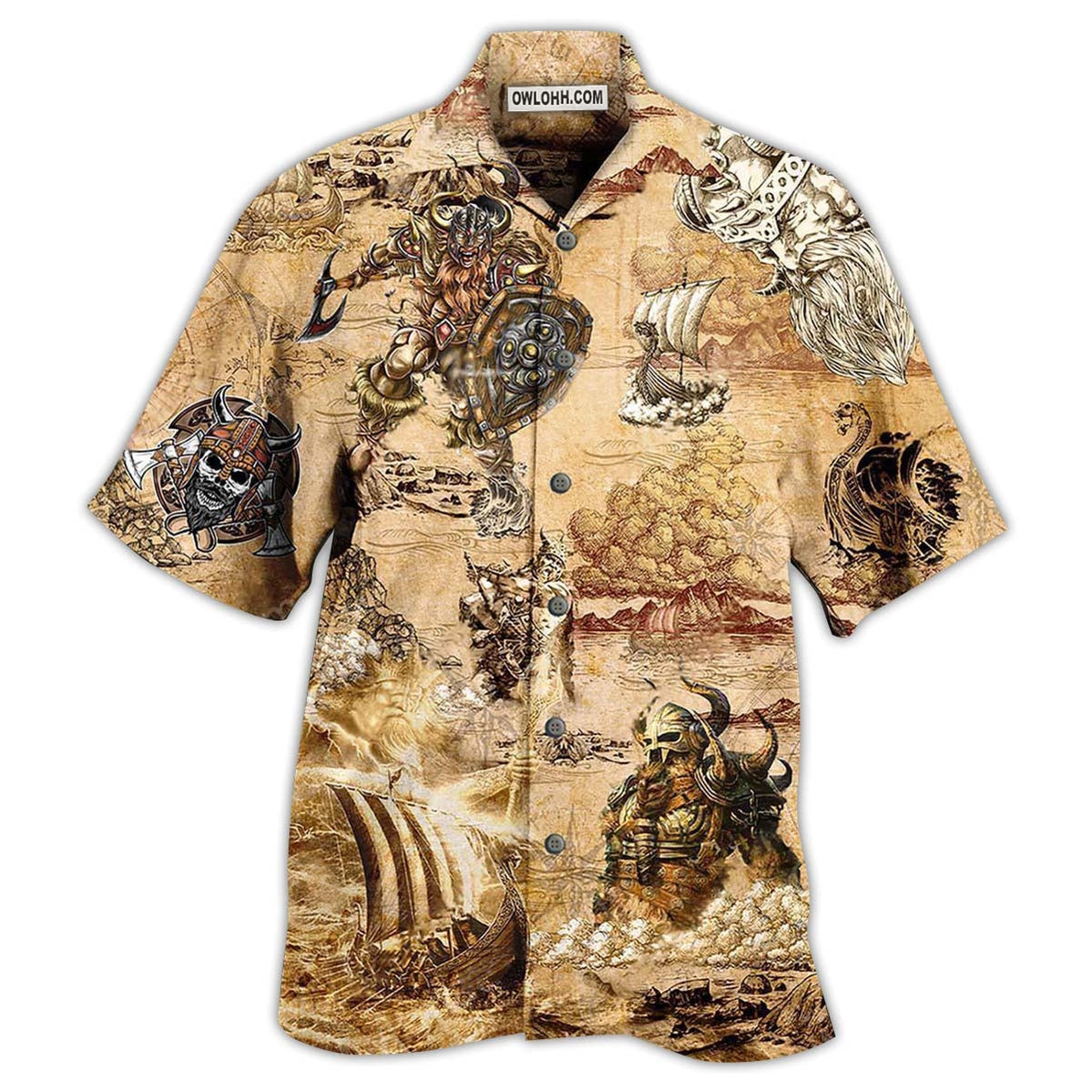 Viking Map War – Hawaiian Shirt  – Owl Ohh